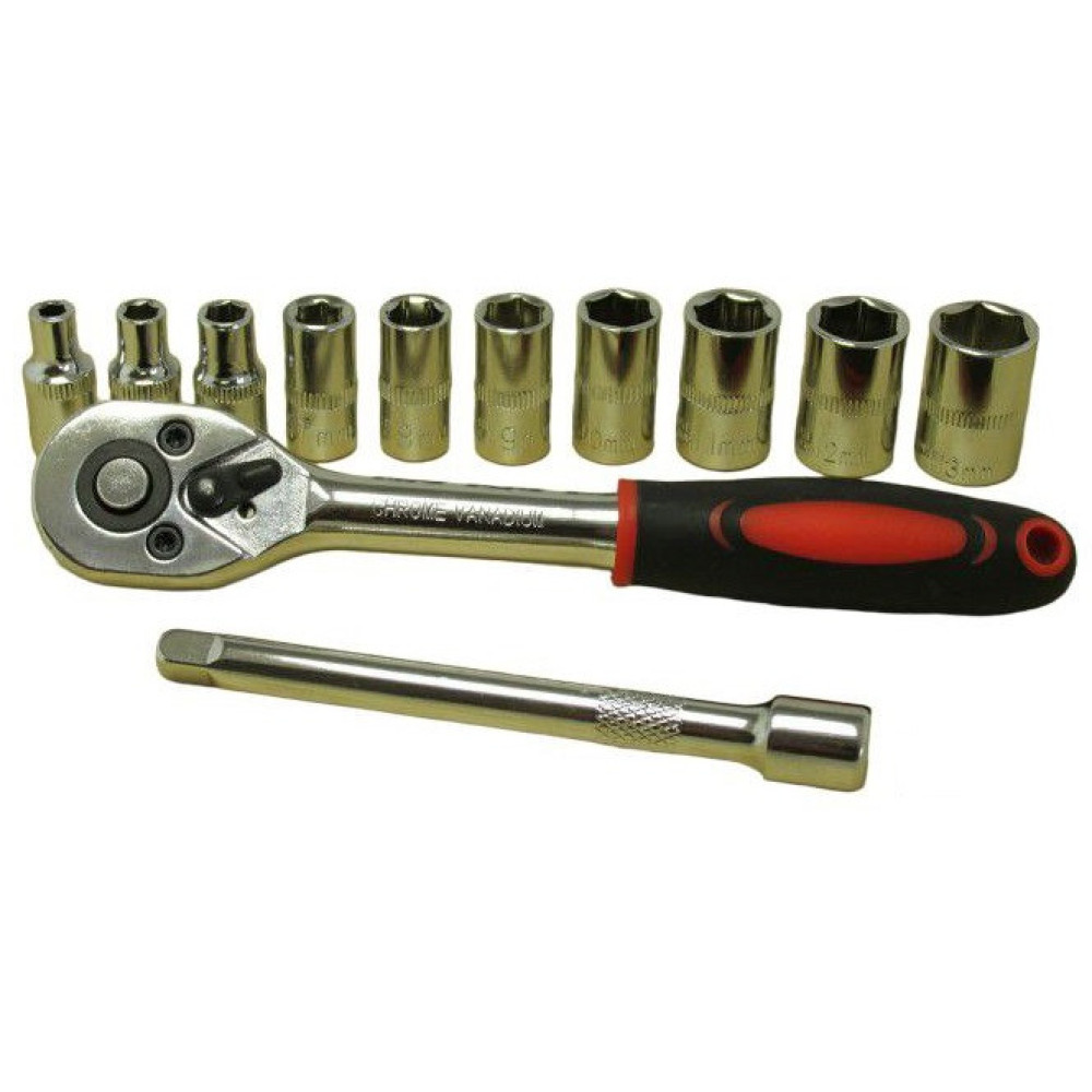 Набір інструментів ключ трещотка, подовжувач, головки, Tianfeng Tools 12pcs 8312