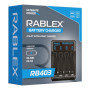 Зарядний пристрій Rablex RB403 на 4 AA/AAA R3/R6 1.2V Зарядний пристрій Rablex RB403 на 4 AA/AAA R3/R6 1.2V