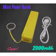 Повербанк міні 2000 mAh (реальна ємність менша)