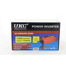 Інвертор перетворювач UKC AC/DC AR 2500W 24V, 4820