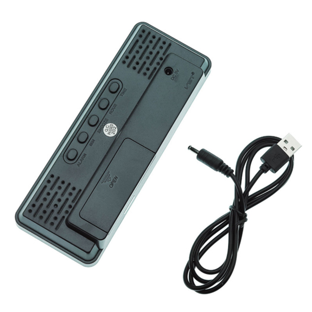 Годинники електронні VST-898 зелений, температура, USB