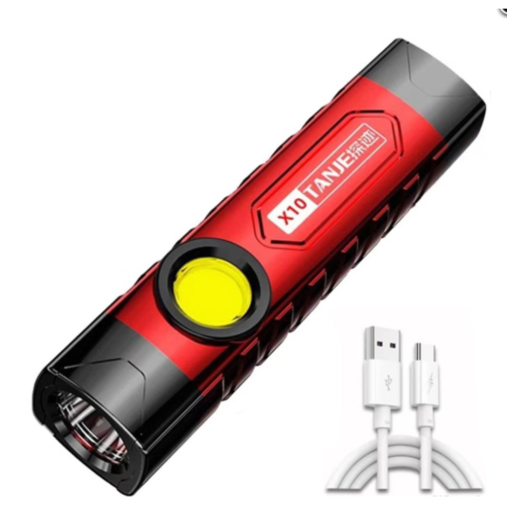 Ручний ліхтар Tanje X10, SB-800, Li-Ion акум, ЗУ microUSB, вологозахист