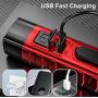 Ручний ліхтар Tanje X10, SB-800, Li-Ion акум, ЗУ microUSB, вологозахист