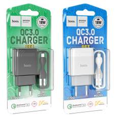 СЗУ Мережева Зарядна Устрій Hoco C72Q / MicroUSB 3.0A