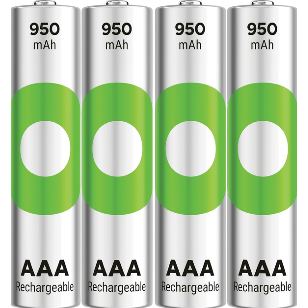 Акумулятор GP Recyko 950mAh Eco, Ni-MH AAA, 1.2V, 2.4A, LSD70-5, коробка 4 шт.