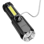 Ручний ліхтар 81022-XPE+COB, Li-Ion акумулятор, зум, ЗУ Type-C Ручний ліхтар 81022-XPE+COB, Li-Ion акумулятор, зум, ЗУ Type-C