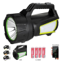 Ручний ліхтар T100A-10W+2COB, Білий, Червоний, Синій, power bank, 4x18650, ЗУ Type-C Ручний ліхтар T100A-10W+2COB, Білий, Червоний, Синій, power bank, 4x18650, ЗУ Type-C
