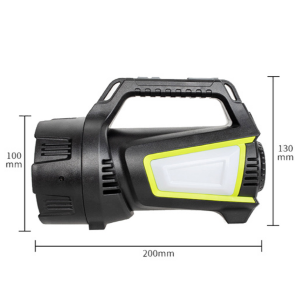 Ручний ліхтар T100A-10W+2COB, Білий, Червоний, Синій, power bank, 4x18650, ЗУ Type-C
