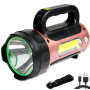 Ручний фонар T93-LED+COB, Білий, Червоний, powerbank, Li-Ion акум., сон., батарея, ЗУmicroUSB,