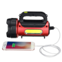 Ручний фонар T93-LED+COB, Білий, Червоний, powerbank, Li-Ion акум., сон., батарея, ЗУmicroUSB,