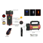 Ручний фонар T93-LED+COB, Білий, Червоний, powerbank, Li-Ion акум., сон., батарея, ЗУmicroUSB,