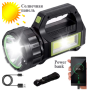 Ручний ліхтар T95-LED+COB, Білий, Червоний, powerbank, Li-Ion акум., сон., батарея, ЗУmicroUSB