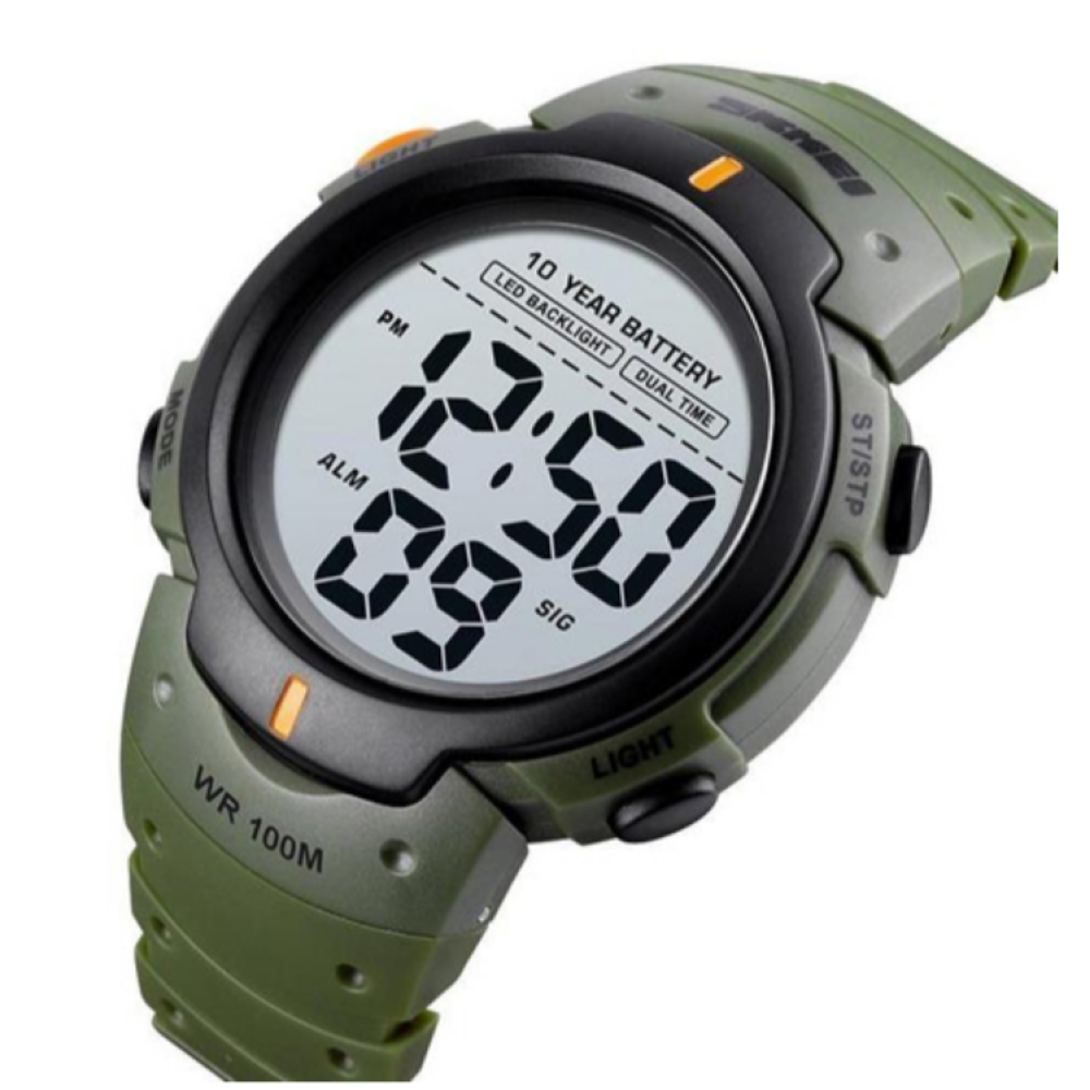 Годинники наручні SKMEI 1068AG, ARMY GREEN, 9289