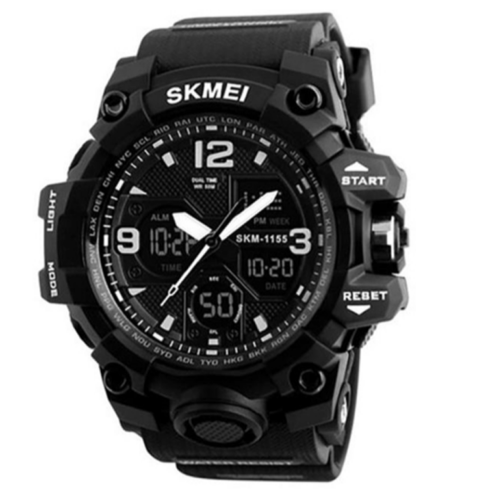 Годинники наручні SKMEI 1155BBK, ЧОРНИЙ, 6025