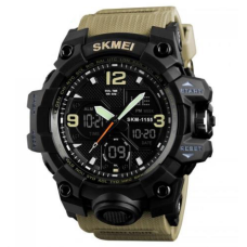 Годинники наручні SKMEI 1155BKH, KHAKI, 9734