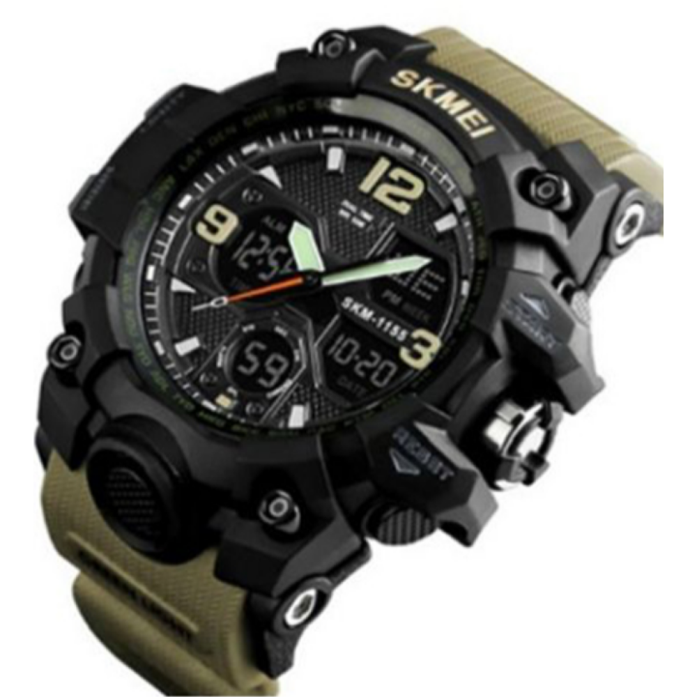 Годинники наручні SKMEI 1155BKH, KHAKI, 9734