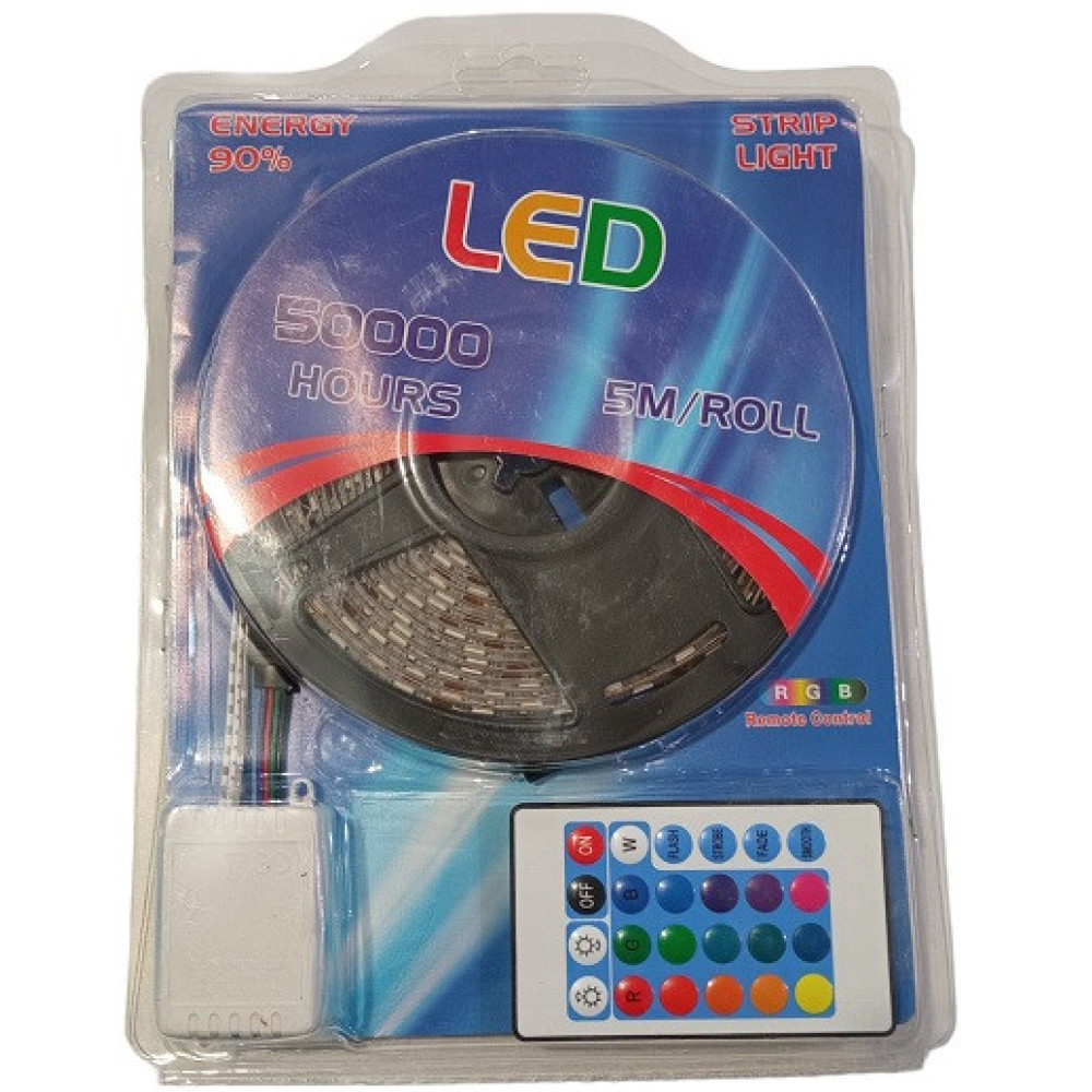 Світлодіодна стрічка RGB Кольорова 5050RGB 5м