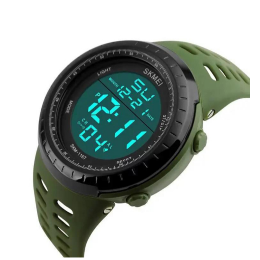 Годинники наручні SKMEI 1167AG, ARMY GREEN, 9291