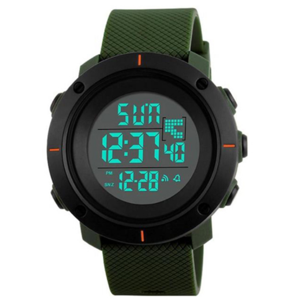 Годинники наручні SKMEI 1213AG, ARMY GREEN BIG SIZE, 9736