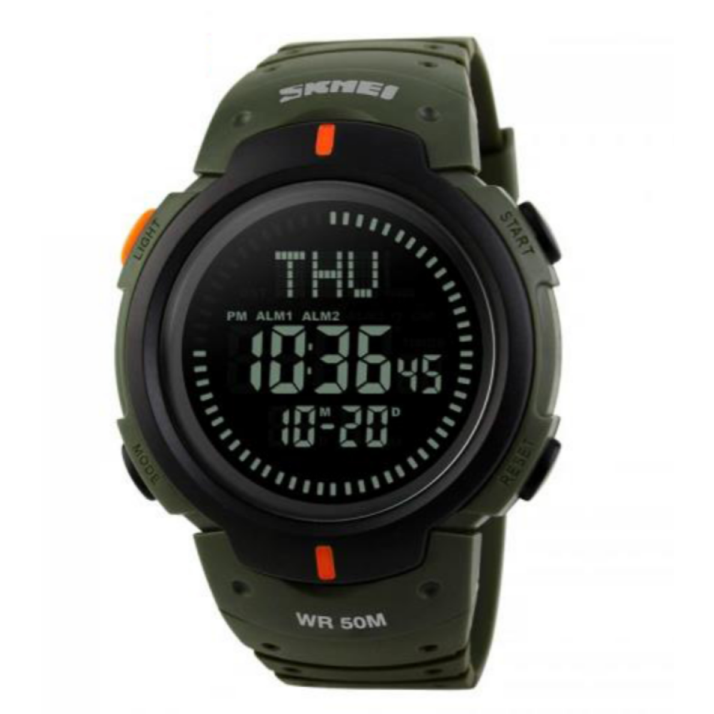 Годинники наручні SKMEI 1231AG, ARMY GREEN, Компас, 9738