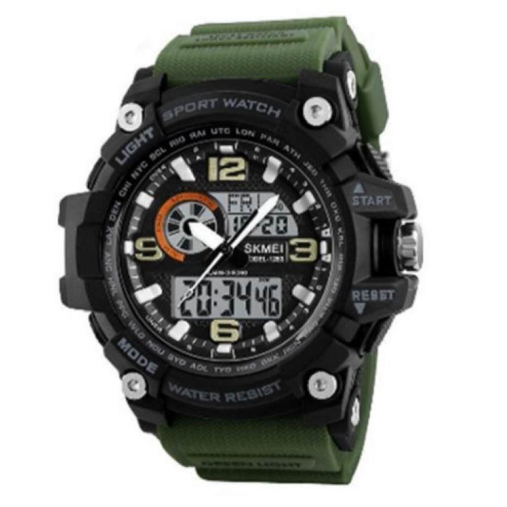Годинники наручні SKMEI 1283AG, ARMY GREEN, 9742