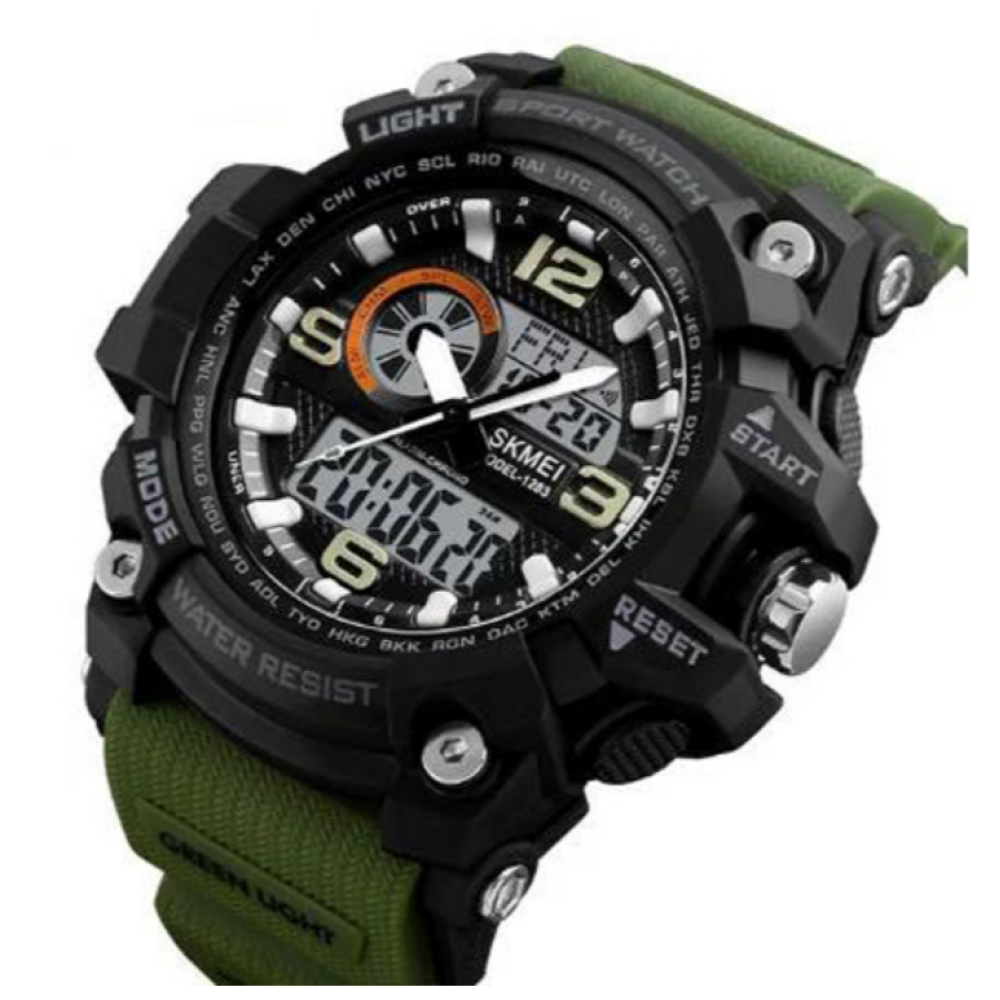 Годинники наручні SKMEI 1283AG, ARMY GREEN, 9742