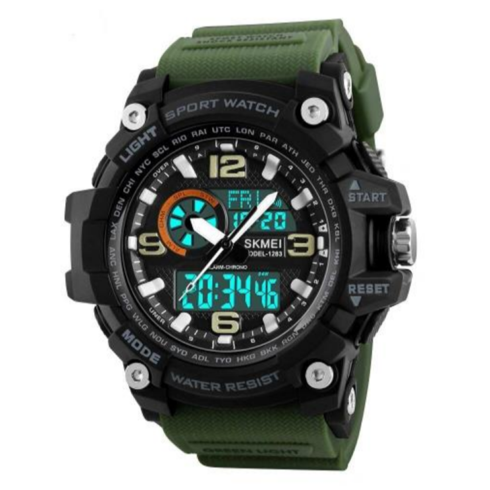 Годинники наручні SKMEI 1283AG, ARMY GREEN, 9742