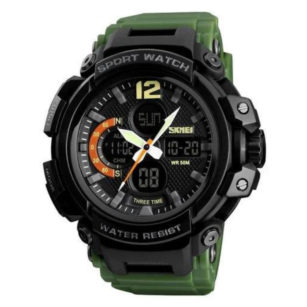 Годинники наручні SKMEI 1343AG, ARMY GREEN, 9744