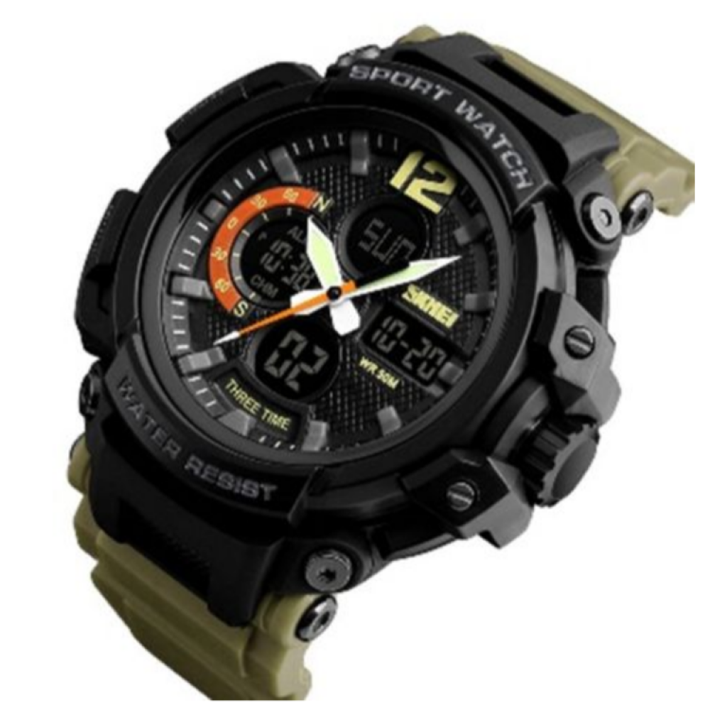Годинники наручні SKMEI 1343KH, KHAKI, 9746