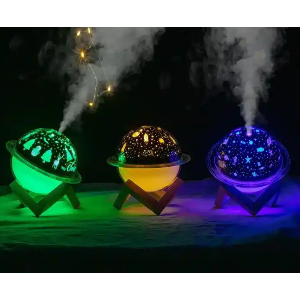 Нічник - зволожувач повітря Марс 3D Місячна лампа RGB microUSB, 8084