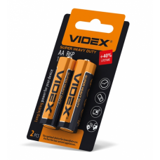 Батарейка Videx R6/AA, соляна, 2шт