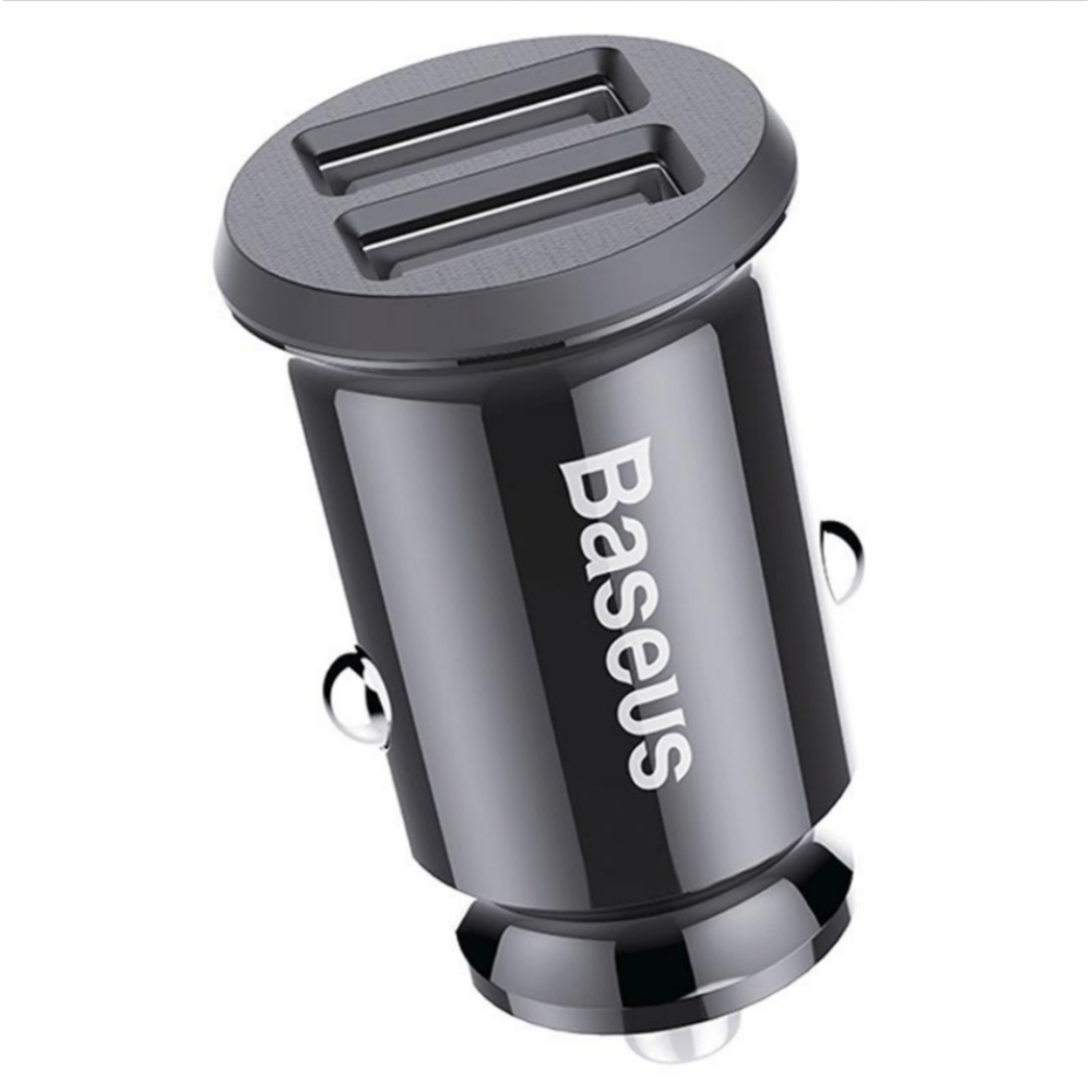 Автомобільне зарядне пристрій Baseus Grain Mini Smart Dual USB Car Charger - 3.1A