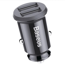 Автомобільне зарядне пристрій Baseus Grain Mini Smart Dual USB Car Charger - 3.1A