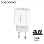 СЗУ Мережева Зарядна Устрій BOROFONE BA38A Plus, USB-C СЗУ Мережева Зарядна Устрій BOROFONE BA38A Plus, USB-C
