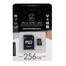 Карта пам'яті microSDHC T&G 256GBSD клас 10 (з адаптером) (Гарантія 3 роки)