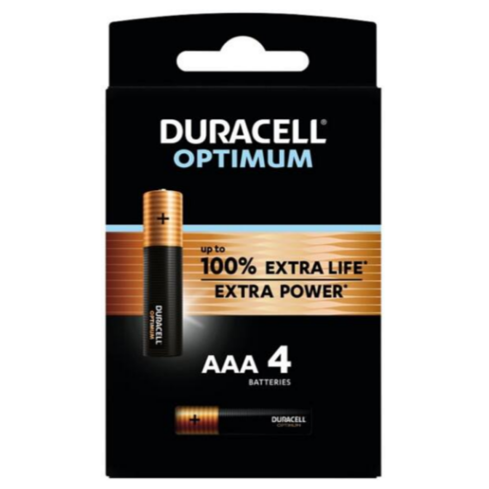 Батарейка Duracell Optimum LR3/AAA 4 шт