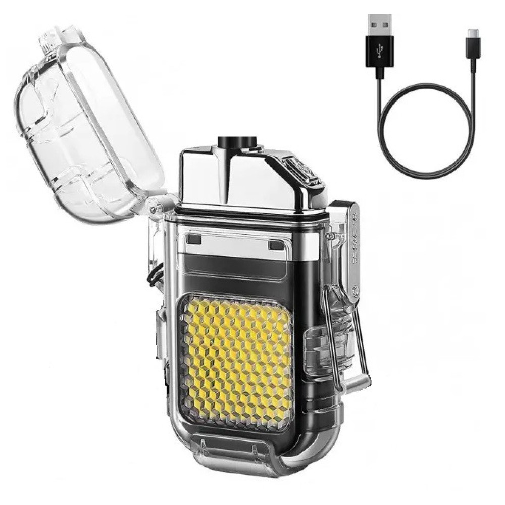 Запальничка спіральна USB та Led ліхтарик 9258