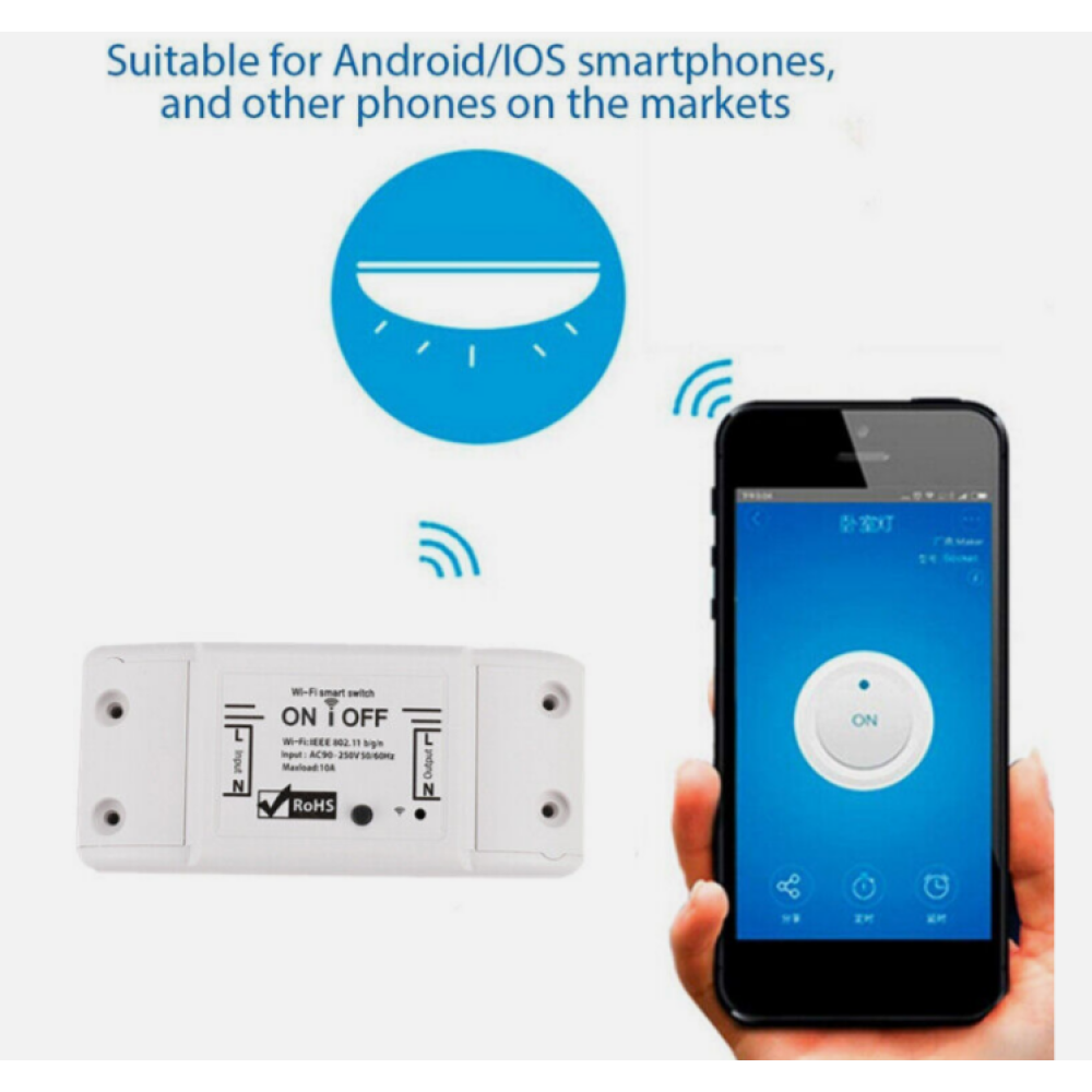 Розумне Wi-Fi реле Smart Home 10A, 4982