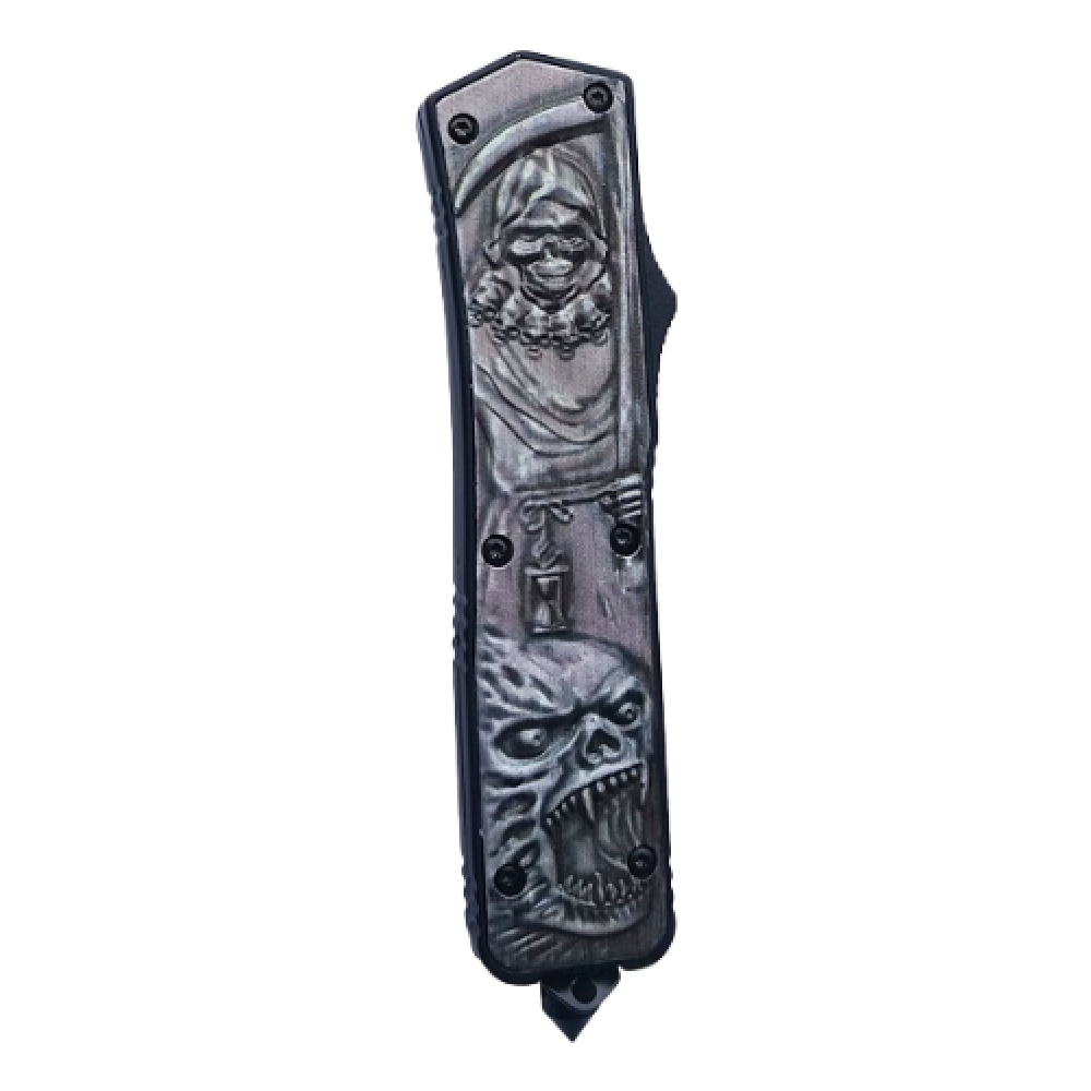 Ніж викидний фронтальний MicroTech 328 Skull
