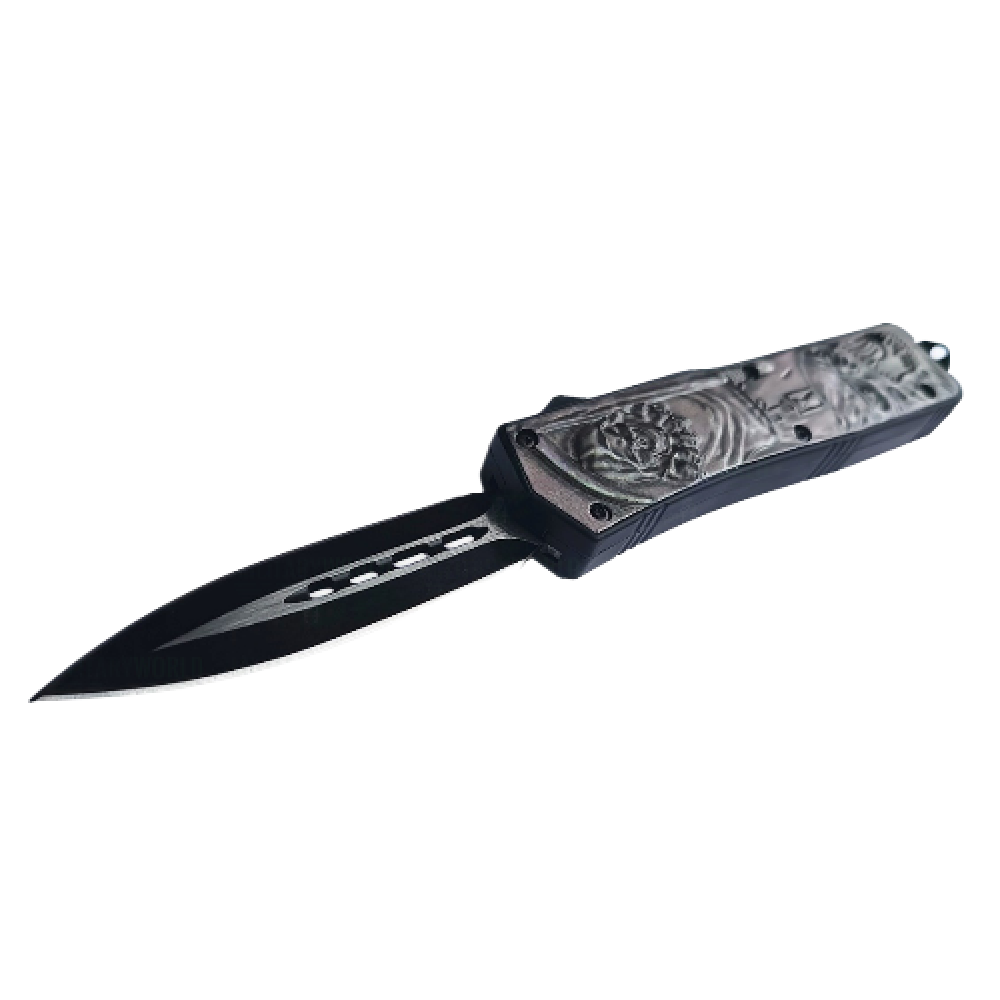 Ніж викидний фронтальний MicroTech 328 Skull