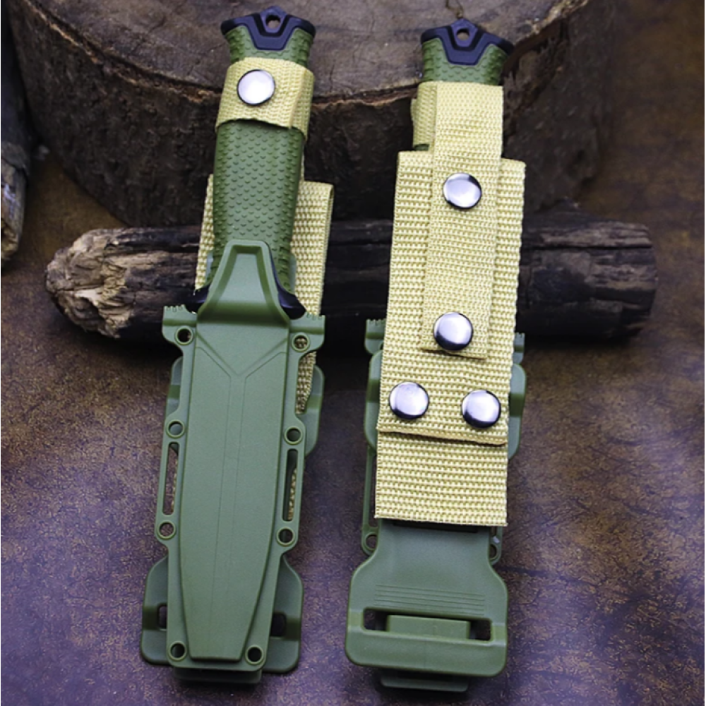 Ніж мисливський Bear Grylls Gerber 539-2 / 25 см / 11 см ЗЕЛЕНИЙ