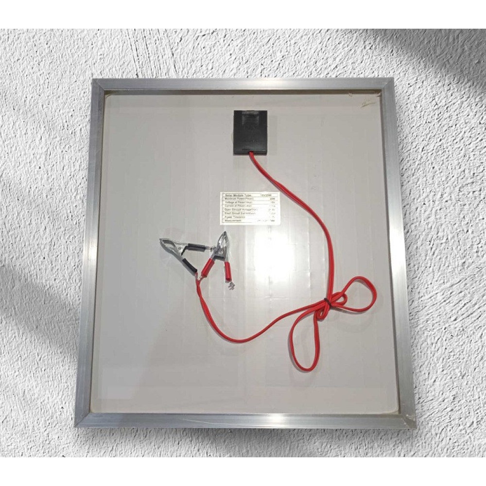 Сонячна панель SOLAR PANEL 18V20W розм. 295х430х17 мм