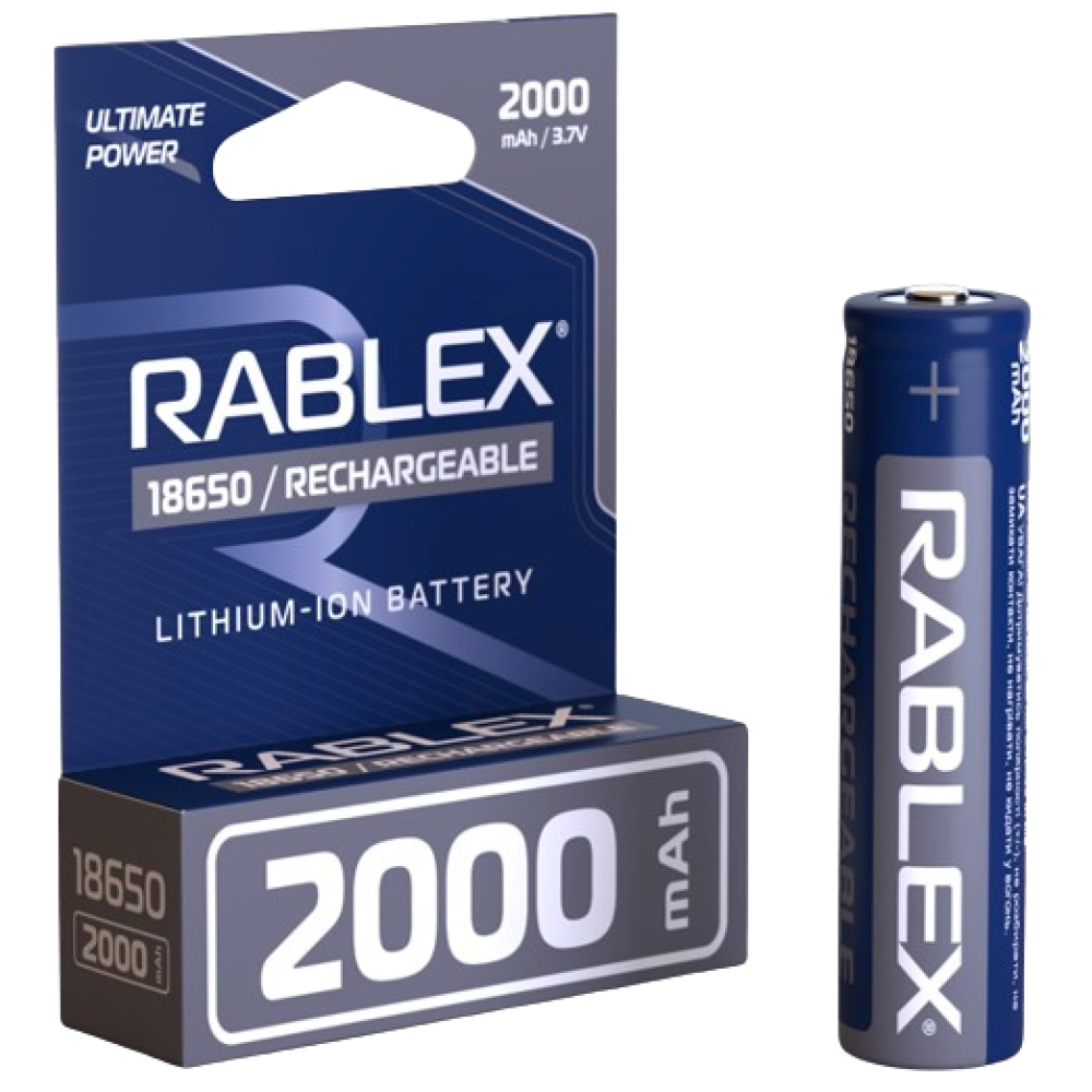 Акумулятор Rablex 18650 Li-ion 2000mAh 3.7v