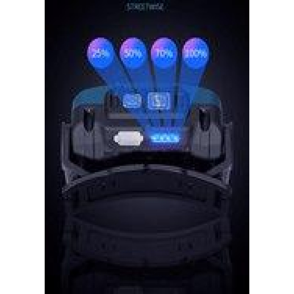 Налобний ліхтар Rablex RB955, жовтий+білий+червоний, T6+6хCOB, Zoom, Сенсор, акум, Type-C