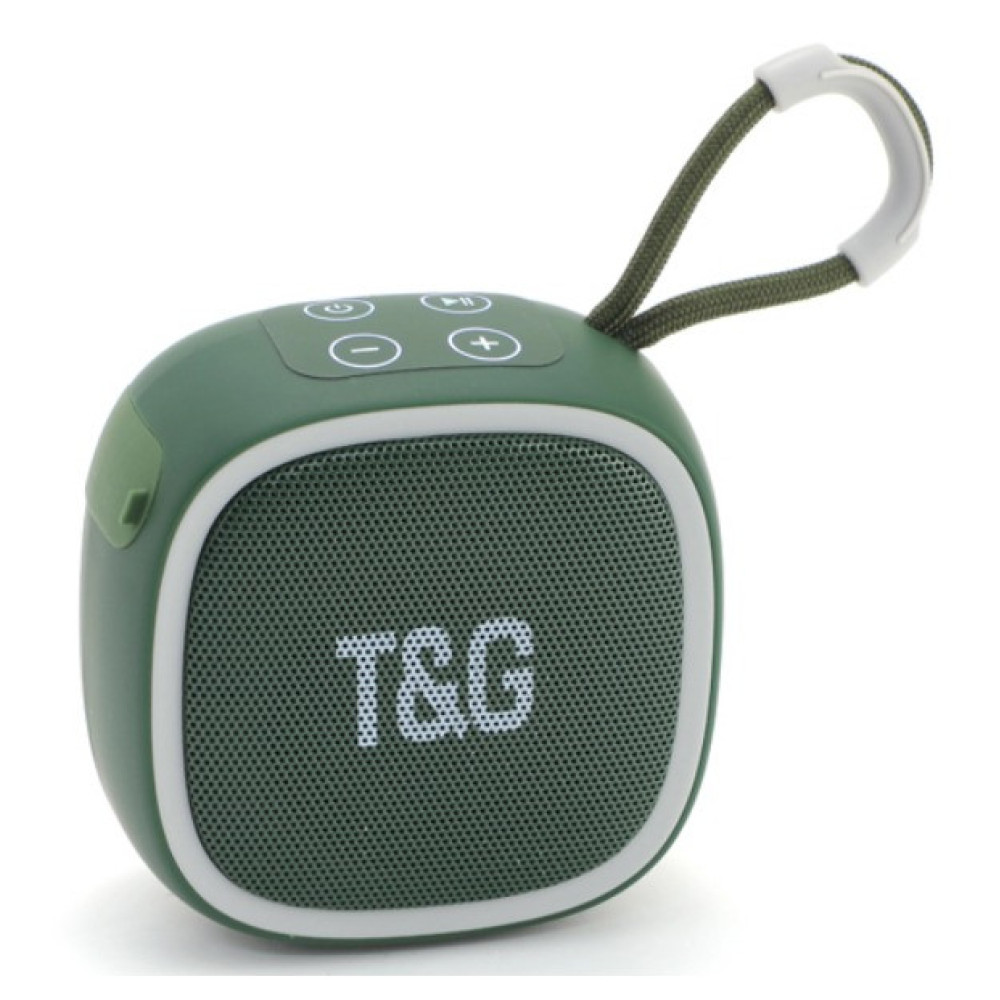 Портативна бездротова колонка TG659, Bluetooth, Зелена