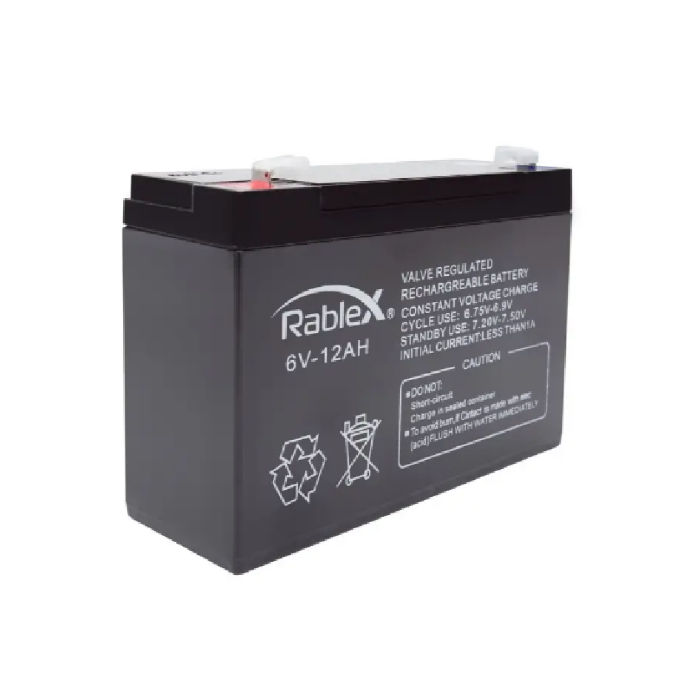 Акумуляторна батарея Rablex 6V 12Ah (RB6012), свинцево-кислотна (SLA)