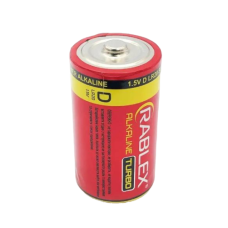 Батарейка Rablex LR20/D2/2шт, TURBO, Лужна
