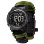 Годинники наручні SKMEI 1845AG, PARACORD, ARMY GREEN, компас, термометр, свисток, кресало, 10634 Годинники наручні SKMEI 1845AG, PARACORD, ARMY GREEN, компас, термометр, свисток, кресало, 10634