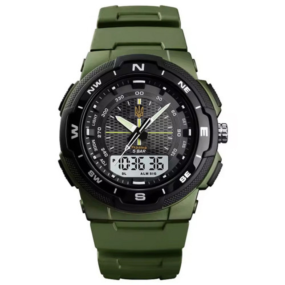 Годинники наручні SKMEI 4541/1454AG, ARMY GREEN, УКРАЇНА, 10626