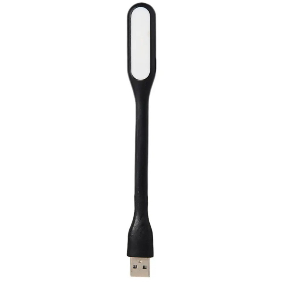 USB LED підсвітка-лампа для ноутбука, повербанка гнучка ЧОРНА.